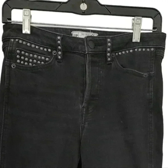 Free People black studded jeans - Picture 4 of 5